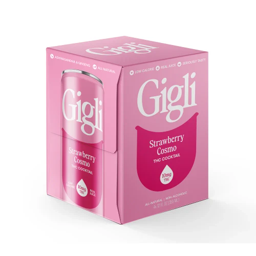 Gigli Strawberry 10mg THC 4pk cans