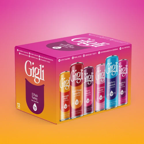 Gigli Variety 10mg THC 12pk cans