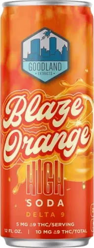 High Soda Blaze Orange THC 4pk cans