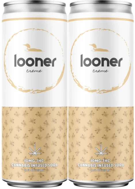 Looner Creme THC Soda 4pk cans