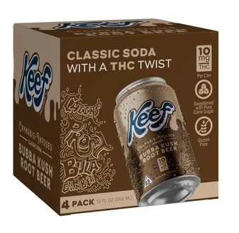 Keef Root Beer THC 4pk cans