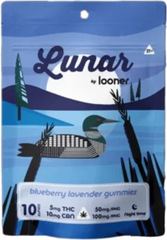 Looner Blueberry Lavender THC Gummies 10pk