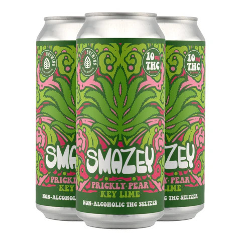 Lupulin Smazey THC Prickly Pear Key Lime Seltzer 4pk cans