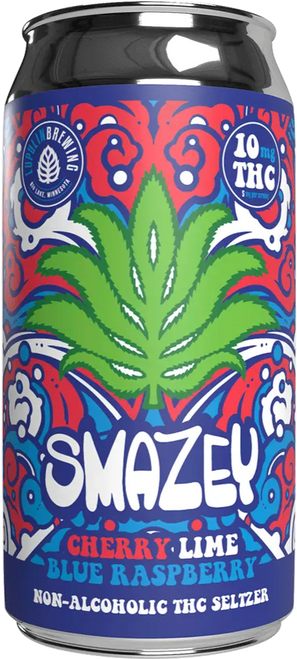 Lupulin Smazey THC Cherry Lime Blue Raspberry 4pk cans