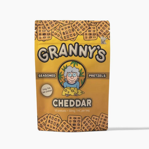 Granny's Cheddar THC Pretzels 50pk
