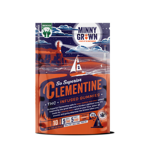 MinnyGrown Clementine THC Gummies 10ct - Haskell's Wine & Spirits
