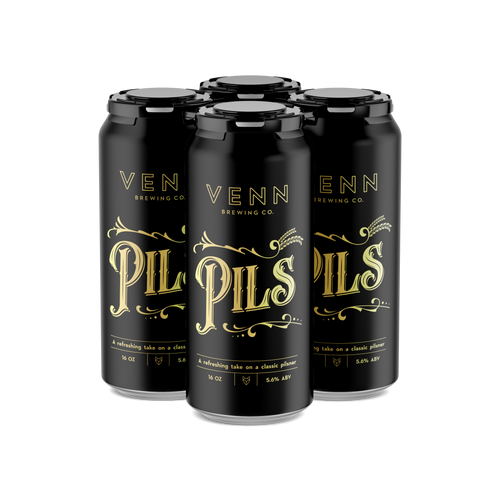 Venn Brewing Pils 16oz 4pk cans