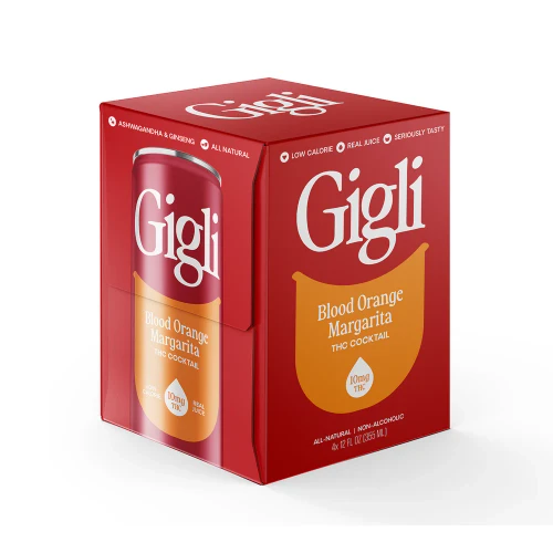 Gigli Blood Orange Margarita 10mg THC 4pk cans