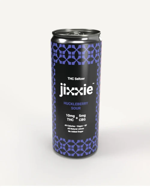 Jixxie Huckleberry Sour 10mg THC Seltzer 4pk cans