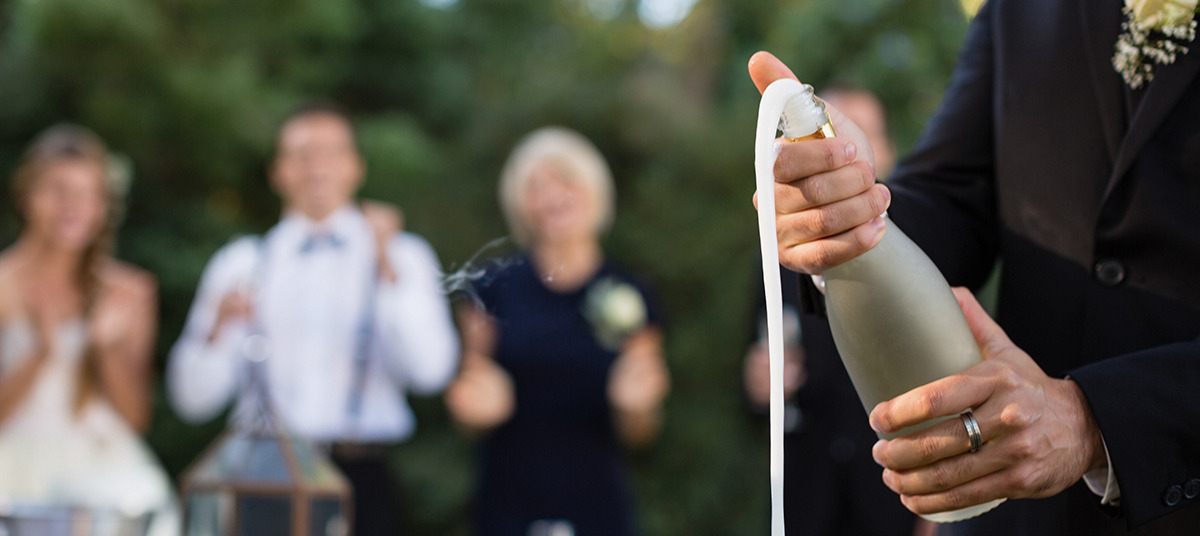 Wedding champagne celebrate event planning