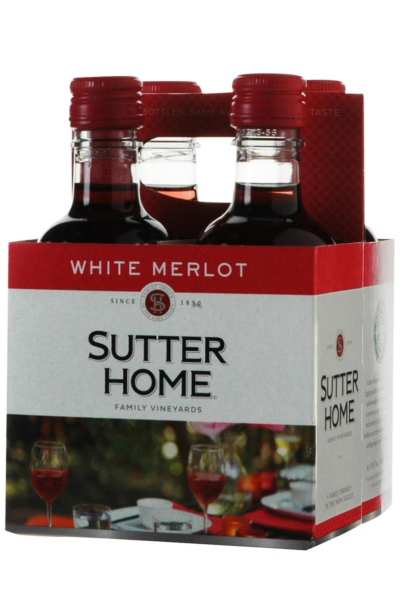 Sutter Home White Merlot 4pk Haskells