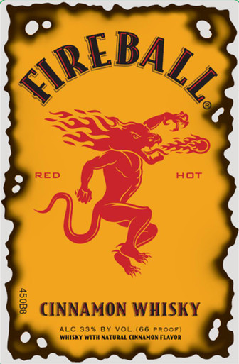 fireball whiskey logo font