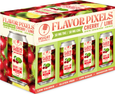 Insight Flavor Pixels THC Cherry Lime 12pk cans - Haskell's Wine