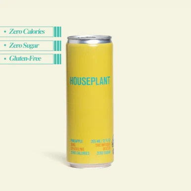 Houseplant Pineapple 3mg THC Sparkling Water 4pk cans - Haskell's