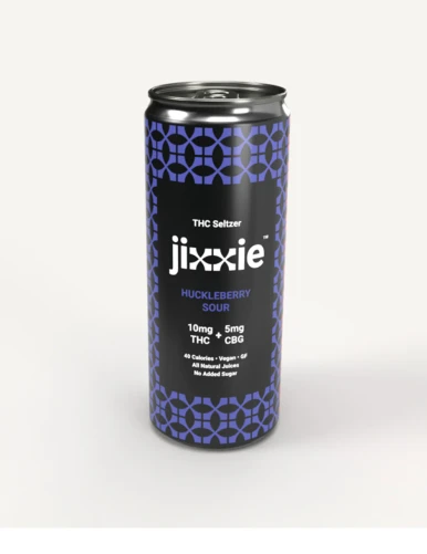 Jixxie Huckleberry Sour 10mg THC Seltzer 4pk cans - Haskell's Wine