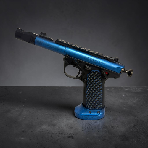 Custom Blue w/ Black Cerakote Ruger 22/45 MKIV Bull Barrel
