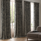 Luxury Leaf Jacquard Linen Curtains & Drapes – Custom-Size Window Panels, Blackout or Light-Filtering Luxury Leaf Jacquard Linen Curtains & Drapes – Custom-Size Window Panels, Blackout or Light-Filtering