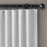 Belgian Heavyweight Organic Linen Curtains - Hooks Top Header - Light Filtering or Blackout Options - Custom Sizes - Single or Set of 2