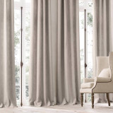 Heavy Cross Weave Organic Cotton Curtains Drapery Collection | Blackout and Non Blackout Curtain Options