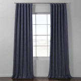 Linen Curtains Thick Weave Slub Textured Fabric With Blackout or Cotton Liner As Per Selection