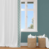 Geometric Arrow Shape Embroidered Decorative Trim Tape Border Ribbon For Sewing on Curtains Cushions and Home Textiles 4 Inches Wide Sold By the Yard/Meter