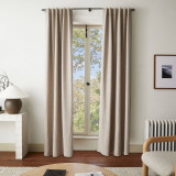 Organic Hemp Curtains With Blackout or Cotton Light Filtering Liner and Back Tab/Hooks Top/Rod Pocket/Grommet Heading Style Plain