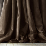 Luxury Velvet Curtains: Triple Fold Tailored Pleat Style | Light Filtering or Blackout Liner | Single or Set of 2 | Custom Sizes