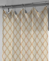 Taupe Beige Linen Sheer Curtains with Earthy Orange and Yellow Spiral Embroidery | Customizable Sizes | Elegant Window Décor Taupe Beige Linen Sheer Curtains with Earthy Orange and Yellow Spiral Embroidery | Customizable Sizes | Elegant Window Décor