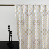 Luxury Linen Sheer Curtains | Pinch Pleated | Geometric Embroidery | Custom Sizes Luxury Linen Sheer Curtains | Pinch Pleated | Geometric Embroidery | Custom Sizes