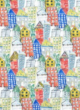 Eco-Friendly Organic Cotton Linen Curtain Fabric with Cityscape Buildings Design Eco-Friendly Organic Cotton Linen Curtain Fabric with Cityscape Buildings Design