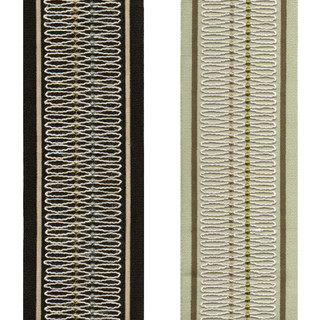 Decorative Wavy Curtain Trim Border Tape Ribbon - 4 Inch Drapery Trim By The Yard