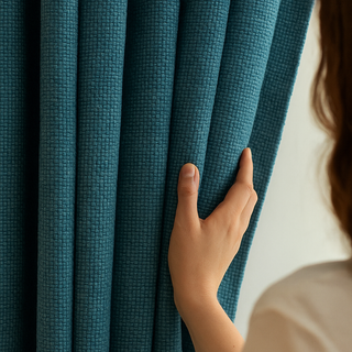 Artisan Weave Heavy Organic Cotton Curtains – Custom Blackout / Light-Filtering Artisan Weave Heavy Organic Cotton Curtains – Custom Blackout / Light-Filtering