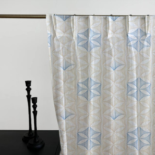 Luxury Linen Sheer Curtains | Pinch Pleated | Geometric Embroidery | Custom Sizes Luxury Linen Sheer Curtains | Pinch Pleated | Geometric Embroidery | Custom Sizes