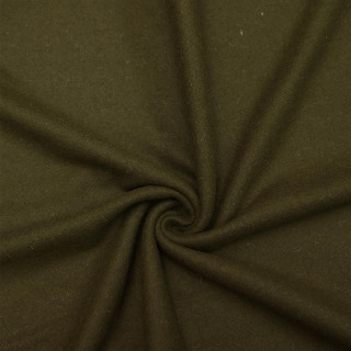 Warm Olive Green Wool Felt Fabric - 54" Wide, 350 GSM - Winter Apparel & Home Decor