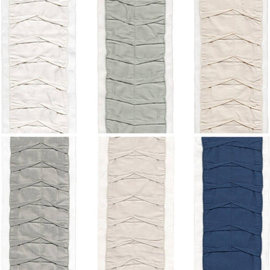 Pleated Decorative Trim Border Tape Ribbon For Curtains, Cushions and Home Textiles 4 Inches Wide Sold By The Yard/Meter