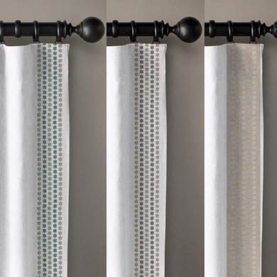 Checks Embroidered Trim Border Tape For Decorating Curtains Cushions and Home Textiles 4 Inches Wide Sold By the Yard/Meter