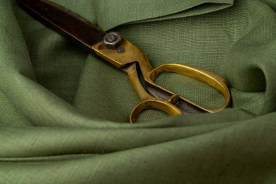 Premium Olive Green Organic Hemp Fabric - 58 Inches Wide, Sold by the Yard | Sustainable, Eco-Friendly Textile