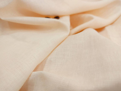 Light Peach Organic Hemp Fabric - 58 Inches Wide, Sold by the Yard | Sustainable, Eco-Friendly Material for Stylish Crafting