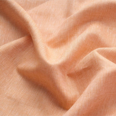 The Organic Habitat: Fawn Orange Organic Hemp Fabric (58" Wide, 145gsm) - Apparel, Curtains & More