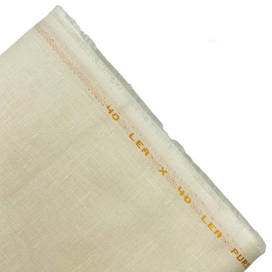 Off-White European Linen Fabric (58" Wide) Sold By The Yard