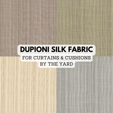 Dupioni Silk Fabric 54 Inches Wide For Curtains Cushions and Home Furnishings