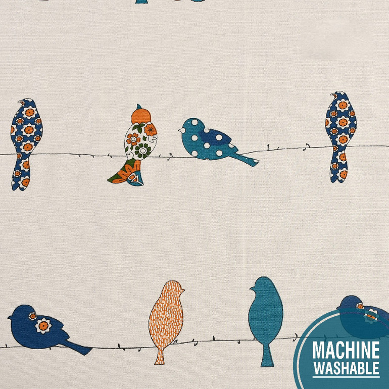 Organic Cotton Table Runner | Bird Print | 48" & 72" | TheOrganicHabitat.com