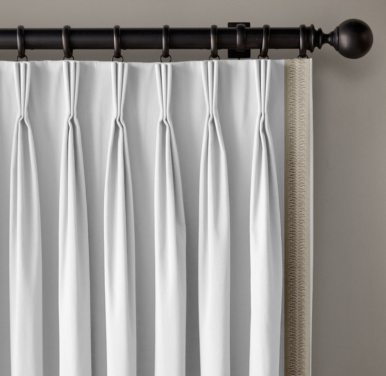 Scroll Pattern Pure Cotton Canvas Trim | 2.5 Inch Wide Border Tape for Curtains & Home Decor | By The Yard