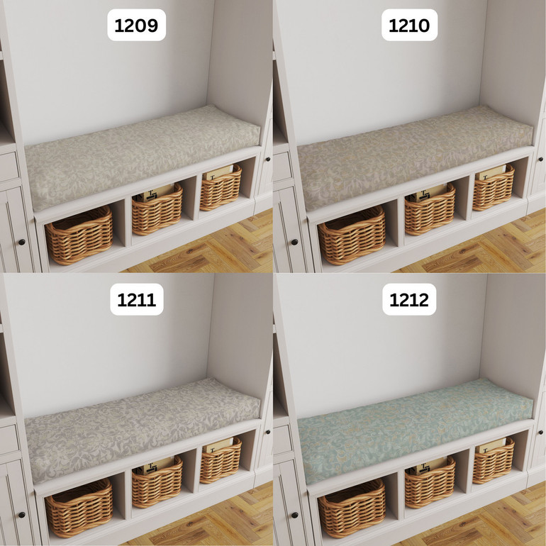Custom Made 6 Inch Rectangular Indoor & Outdoor Seat & Bench Cushions USA | For Patio Chairs, Sofas, and More | Choose Your Fabric: Velvet, Linen, Organic Cotton