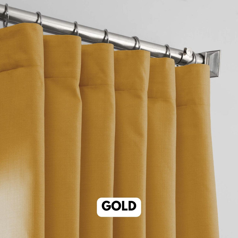 Linen Curtains Thick Weave Slub Textured Fabric With Blackout or Cotton Liner As Per Selection