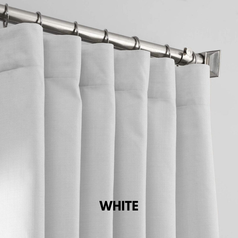 Linen Curtains Thick Weave Slub Textured Fabric With Blackout or Cotton Liner As Per Selection