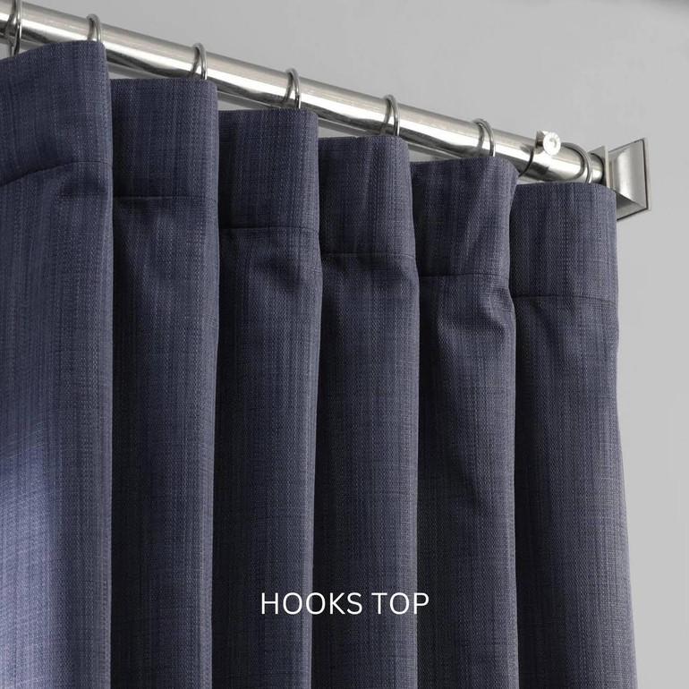 Linen Curtains Thick Weave Slub Textured Fabric With Blackout or Cotton Liner As Per Selection