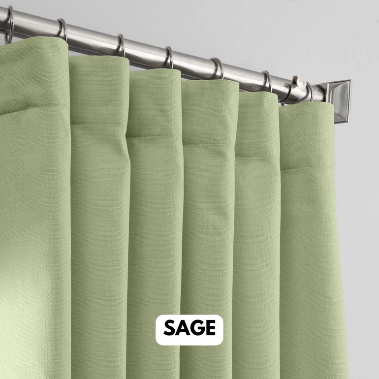 Linen Curtains Thick Weave Slub Textured Fabric With Blackout or Cotton Liner As Per Selection
