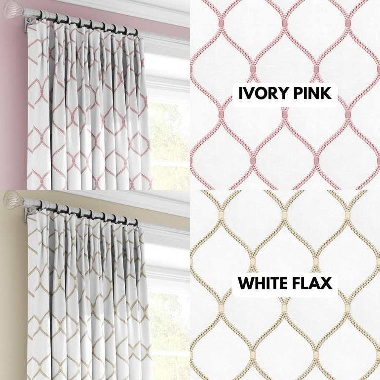 Elegant Triple Pinch Pleated Linen Curtains - Customizable Blackout or Light Filtering Options. Sold Individually or in Pairs