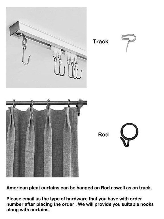 Elegant Triple Pinch Pleated Linen Sheer Curtains - Custom Sizing Available - Rod and Track Compatible - Choose Singles or Pairs in a Variety of Colors